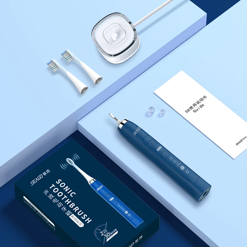 Seago 9 Models Inductive Charging Rechargeable Sonic Electric Toothbrush Tooth brush For Adult 3 Replacement Brush Head Gift Seago 9 Models Inductive Charging Rechargeable Sonic Electric Toothbrush Tooth brush For Adult 3 Replacement Brush Head Gift