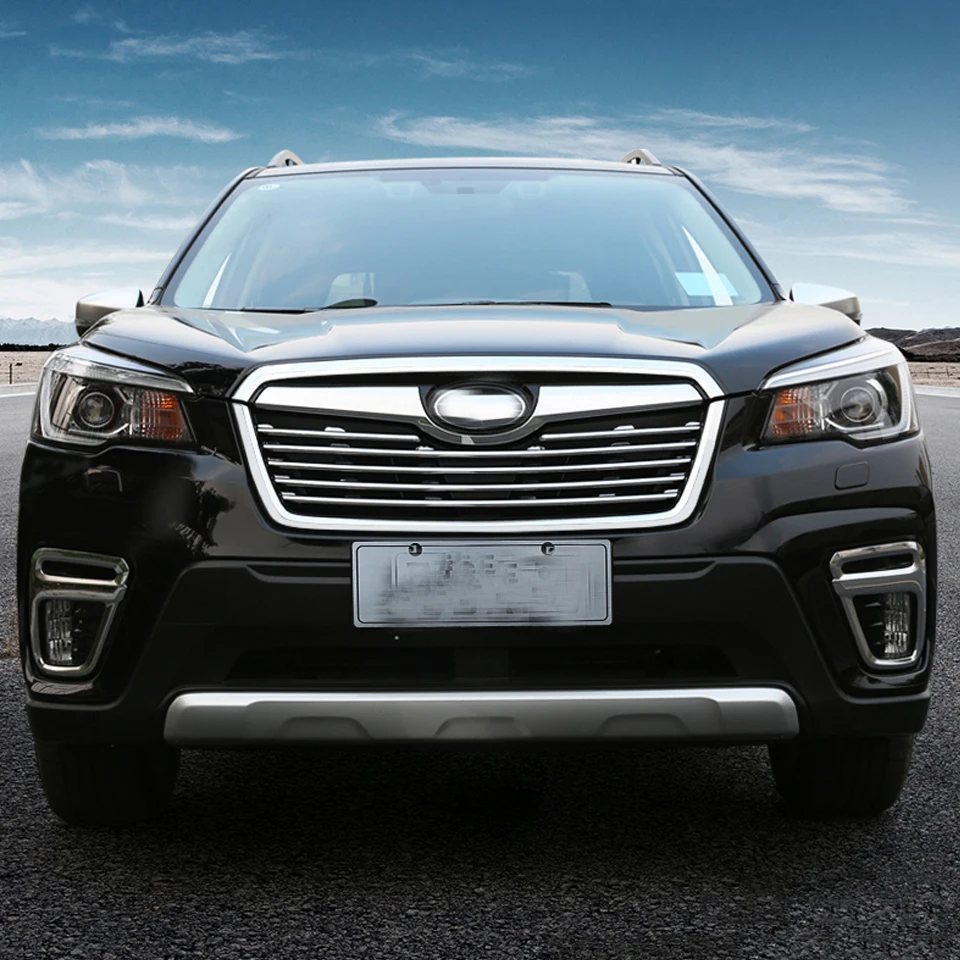 ABS Хром Передняя решетка крышка для Subaru Forester SK украшения автомобиля аксессуары решетка крышка сетка отделка