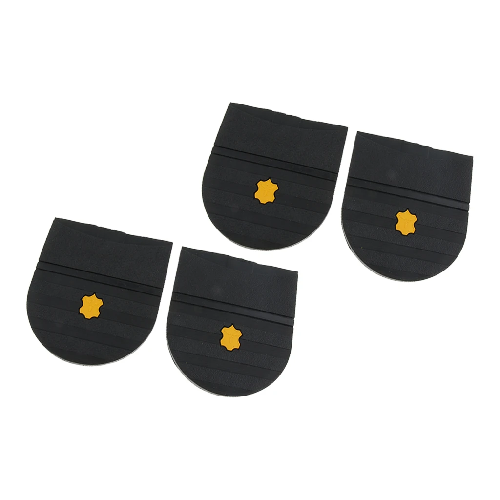 2 Pair New Grain Rubber Glue on Shoe Heels DIY Replacement Repair - 6mm
