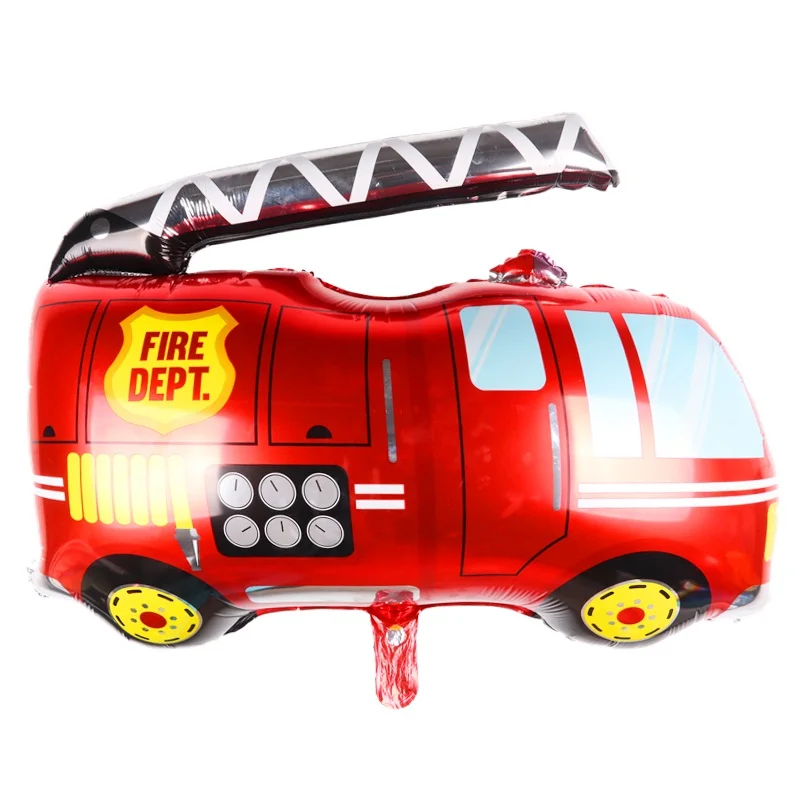 Мини-автомобиль BINGTIAN, воздушный шар из алюминиевой фольги, пожарная машина, танк скорой помощи, воздушный шар, детские игрушки, украшения, воздушные шары для дня рождения - Цвет: Big 80cm-87cm