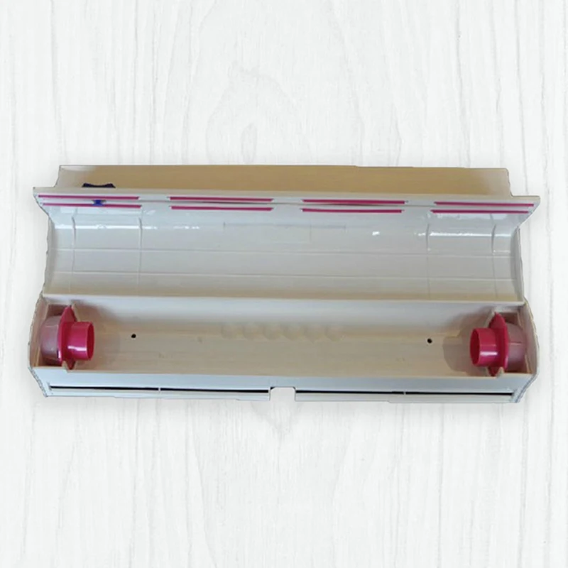 Plastic Foil Cling Film Cutter Fruit Food Fresh Keeping Cling Wrap Dispenser Container Preservative Film Cutter Box Kitchen Tool