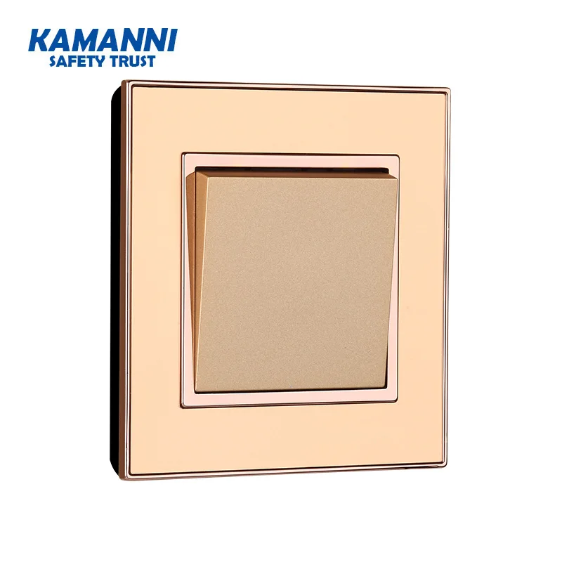 

Luxury metal copper panel wall round button switch handmade art carving control wall advanced lighting switch 1/2/3 gang 1 way