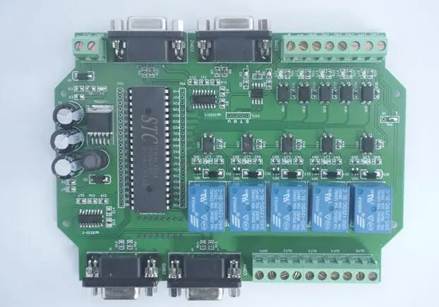 

Four Serial Port STC15W Single Chip Microcomputer Relay 12V/24V Programmable 232 Serial Port Relay 5-way 485 Communication