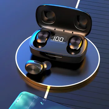 

With Microphone Mini For Android Wireless Bluetooth Earphones In Ear Waterproof Automatic Pairing Noise Cancelling Rechargeable