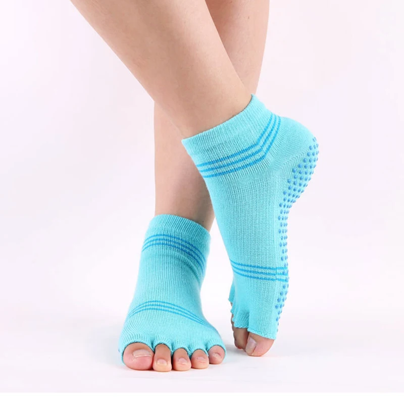 3 пар/лот Женские нескользящие носки для йоги Подходят пилатеса Танцевальная