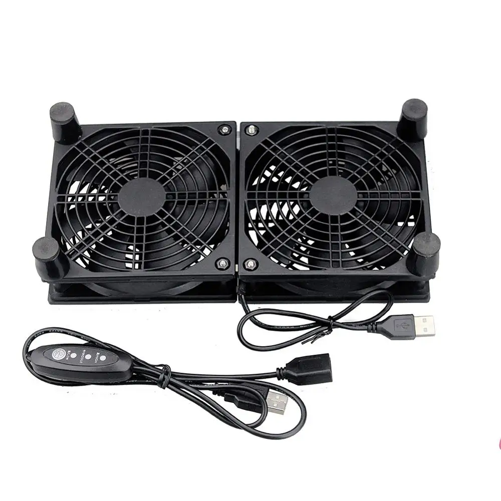 Gdstime-ventilador para Computador Caixa Cooler Silenciosa de Alta Velocidade com 5v Usb 120x25 mm Ventilador Duplo 120 mm 120 mm x 25 mm Faça Você Mesmo - Imagem 2
