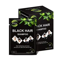 1/10 шт/упаковка, черная краска для волос, шампунь, Окрашенный черный шампунь для волос, один моющийся черный, простой в использовании, безопасный нетоксичный цветной инструмент