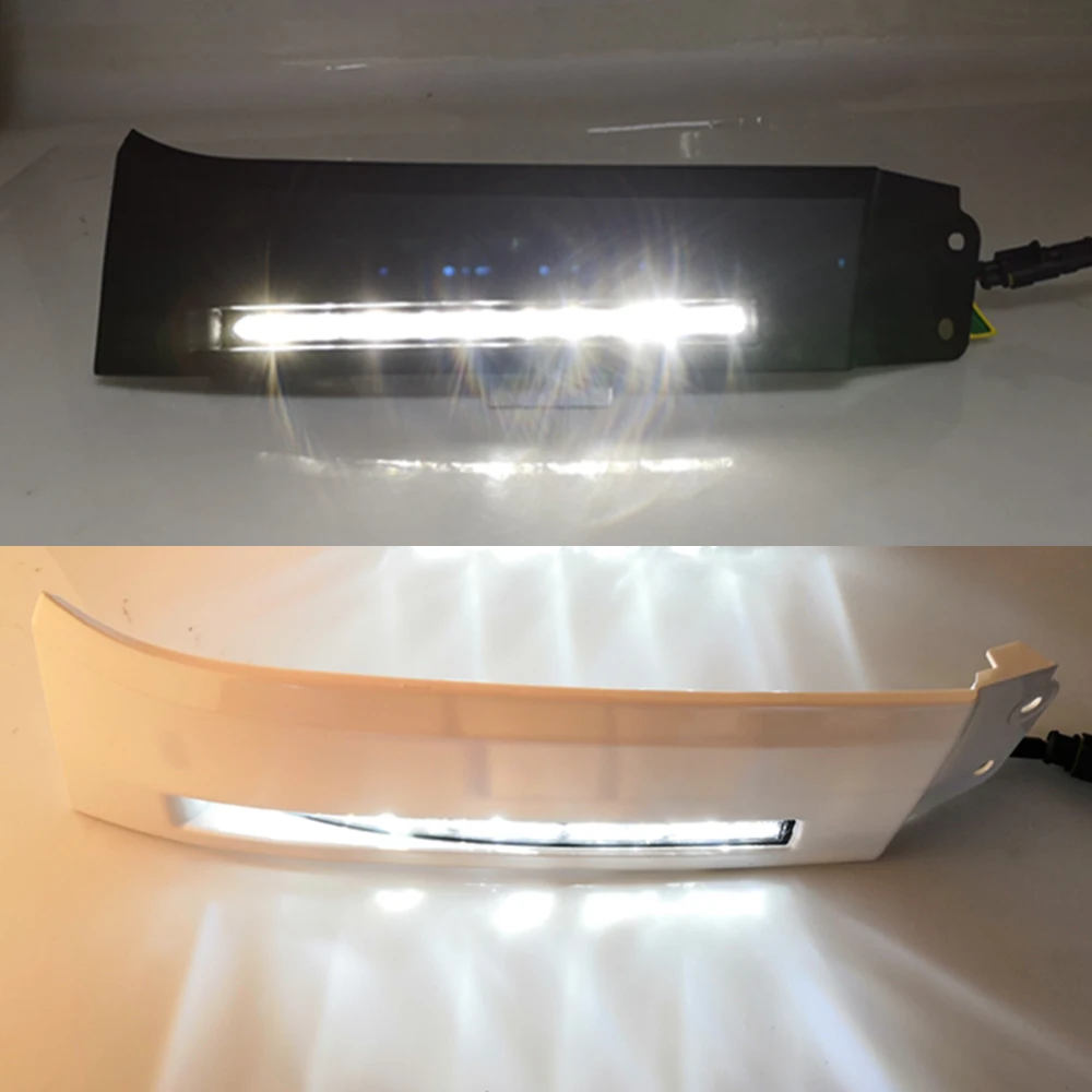 2 шт. передний бампер автомобиля 12V светодиодный Габаритные огни DRL