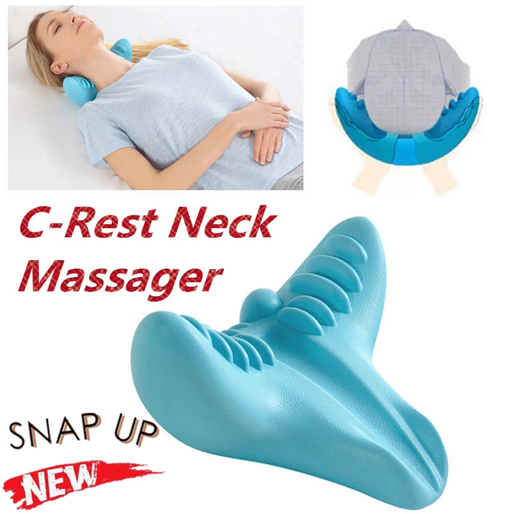 Neck Pain Relief Cervical Home Multifunction Portable Acupressure Massage Pillow Office Electric Relaxing C Rest Shoulder 2