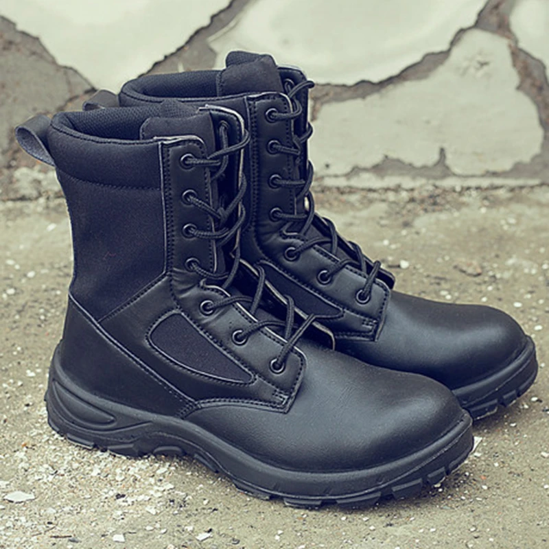 Online Men Safety Shoes Steel Toe shoes Anti smashing Anti puncture Construction Work shoes Boots Anti slip Breathable Security shoes