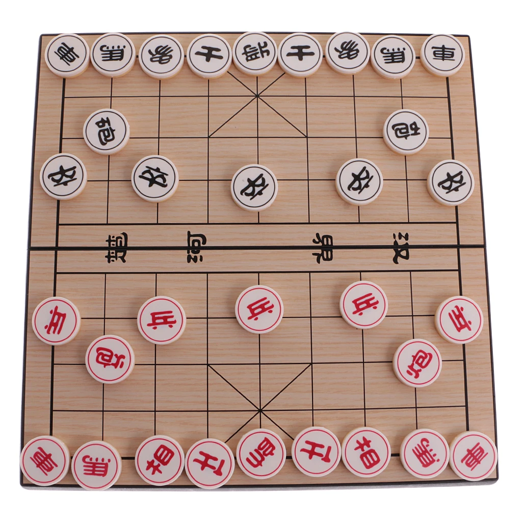 Прочный китайский шахматный Магнитный туристический набор Xiangqi для детей
