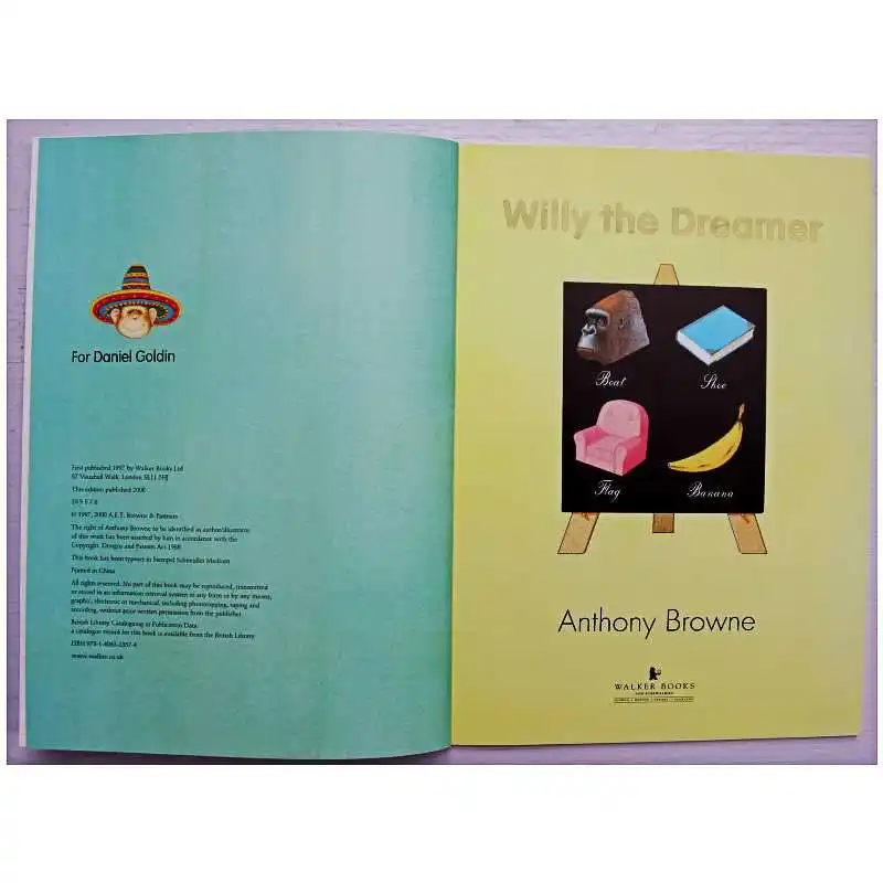 Willy the Dreamer от Энтони Брайн Обучающая книга с английскими картинками обучающая