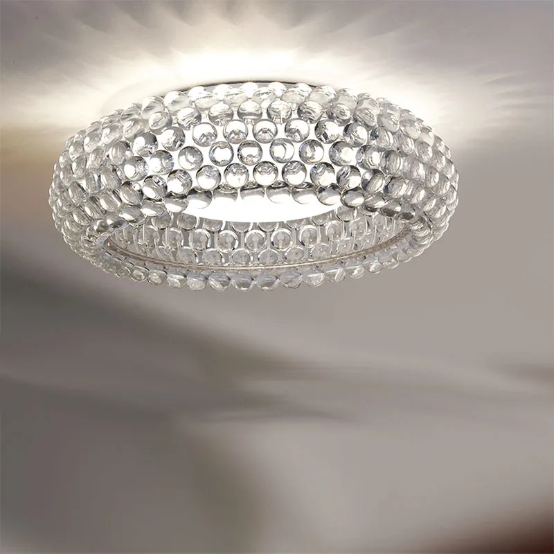 Современные акриловые подвесные светильники для гостиной светильник для столовой Foscarini Caboche прозрачный акрил подвесной светильник блеск светильник