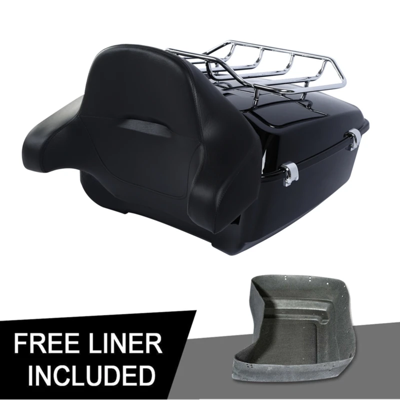 Motorcycle King Tour Pack Trunk Luggage Backrest For Harley Touring Road Glide Electra Street Glide Special FLTRXS FLHR 14-19 Motorcycle King Tour Pack Trunk Luggage Backrest For Harley Touring Road Glide Electra Street Glide Special FLTRXS FLHR 14-19