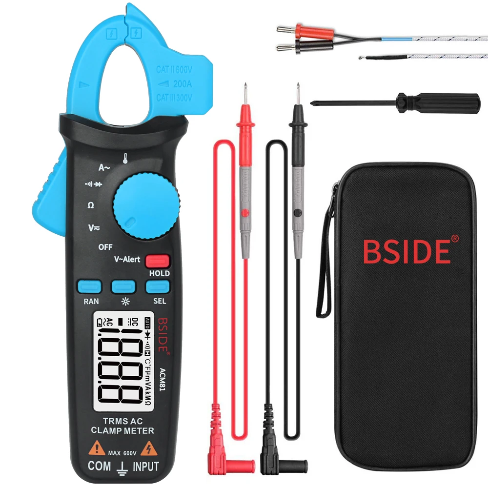 Bside Acm81 Digital Cl Meter Auto-Rang Trms 1Ma Accuracy Bside Acm81 Digital Cl Meter Auto-Rang Trms 1Ma Accuracy