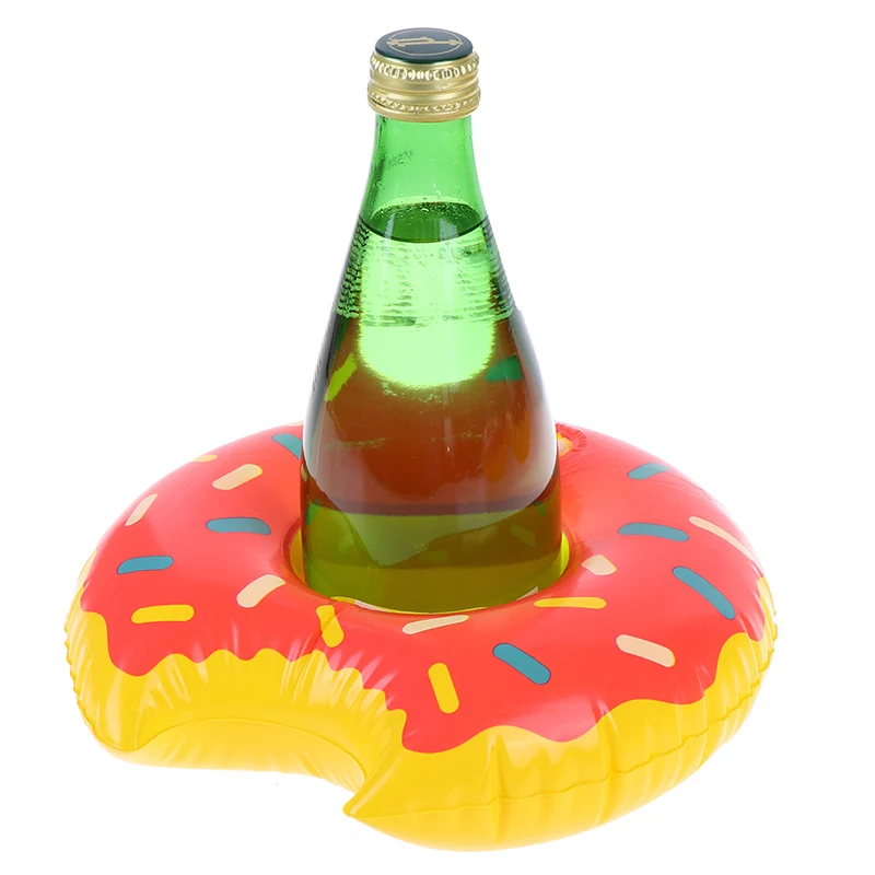 3pcs/lot Donuts Inflatable Water Drink Floating Cup Holder Circle For Swimming Pool Party Decorations | Спорт и развлечения
