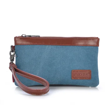 

Spring and summer new fashion canvas bag color matching canvas ladies clutch bag purse