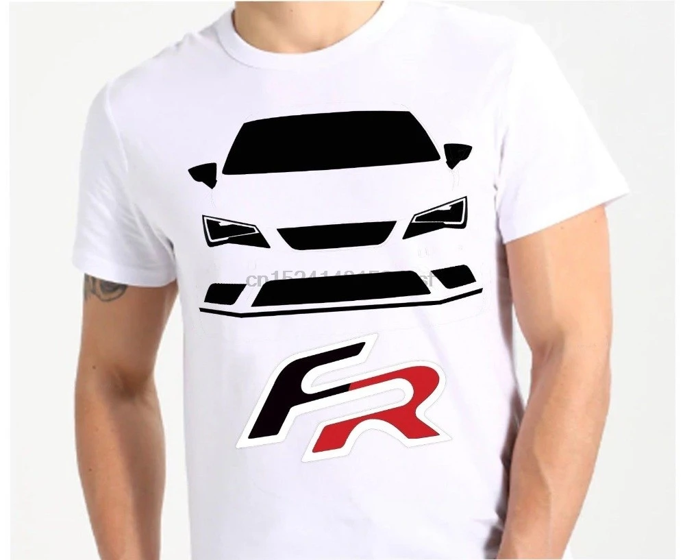 Новая летняя мужская футболка Camiseta Blanca Seat Leon Fr cupra горячая Распродажа | Мужская