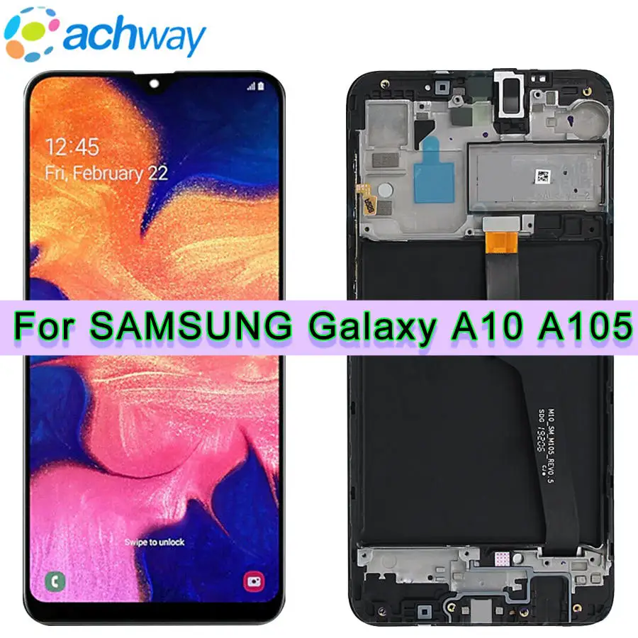 

6.22‘’ For Samsung Galaxy A10 LCD SM-A105 A105F A105G Display Touch Screen Digitizer Assembly A10 2019 For SAMSUNG A10 LCD A105G