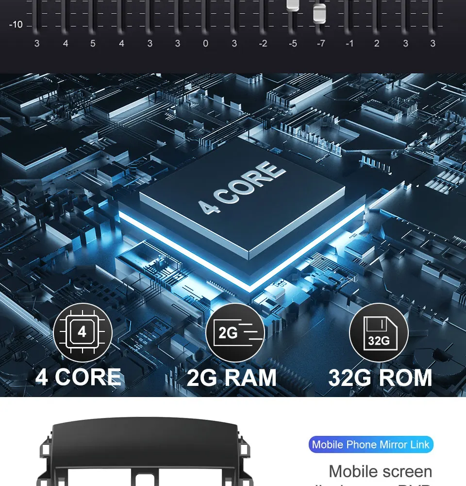 Sale Car Multimedia Player GPS For Toyota Corolla Car Radio Navigation Android 5.1 4 Core 32G 2G DSP Auto Radio 2 Din FM parktronic 5