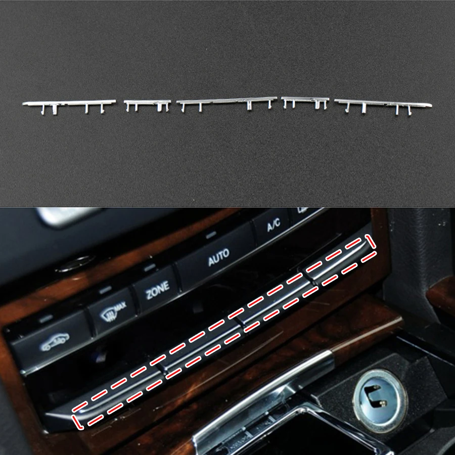 Car Interior Console Air Conditioning Buttons Decoration Trim For Mercedes Benz E Class W212 09-15 AUTO Accessories Light Matte
