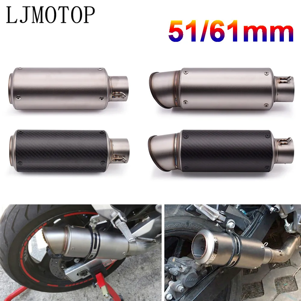 51-60mm Motorcycle pipe exhaust with DB killer Exhaust Pipe Muffler For Yamaha YZ 250 450 FX X WR 450F R SEROW 225 | Автомобили и