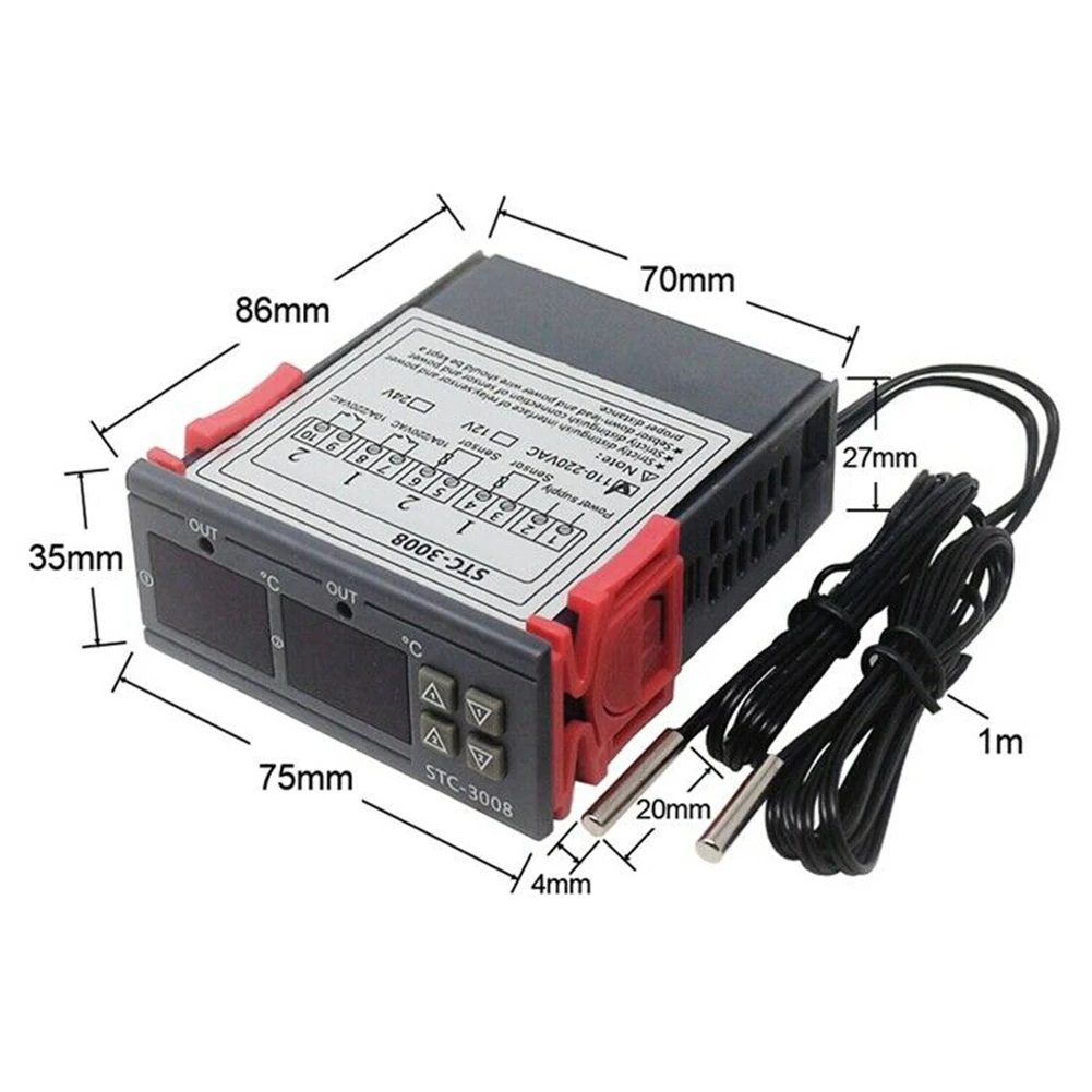 Механический термостат переключатель подключения STC-3008 датчик домашний нагреватель простота в эксплуатации регулятор температуры Регулятор сигнала