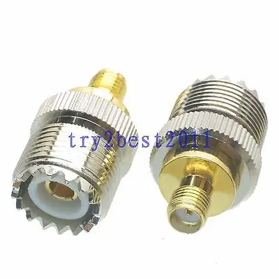 DHL/EMS 50 шт. разъем адаптера UHF SO239 jack pin to SMA jack pin RF коаксиальный Прямой-C1
