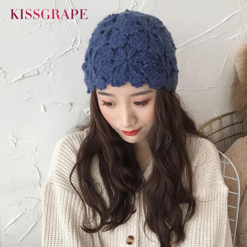 Warm Crochet Hat Soft Cap 