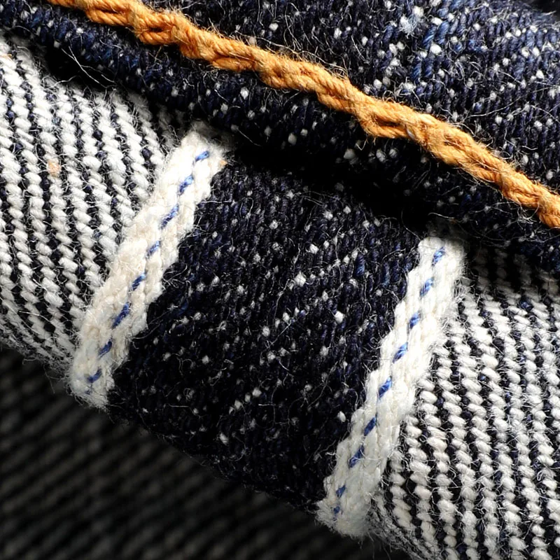 710-0001B Asian Size Read Description High Waist Raw Indigo Selvage Washed 14oz Denim Jeans Sanforised Pants