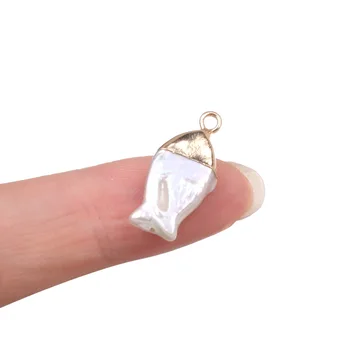 

2Pcs Freshwater Pearl Irregular Pendant For DIY Necklace Bracelet Anklet Sewing Craft Jewelry Accessory Making