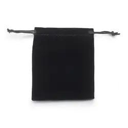 7*9 см модные ювелирные пакеты для упаковки сумка на шнурке напрямую от производителя продажа оптом черная фланелевая сумка-мешок на шнурке