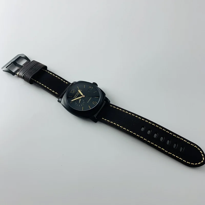47 мм GMT Часы мужские автоматические 1940 часы мужские 00232 Нержавеющая Сталь военные NATO Desig механические светящиеся часы