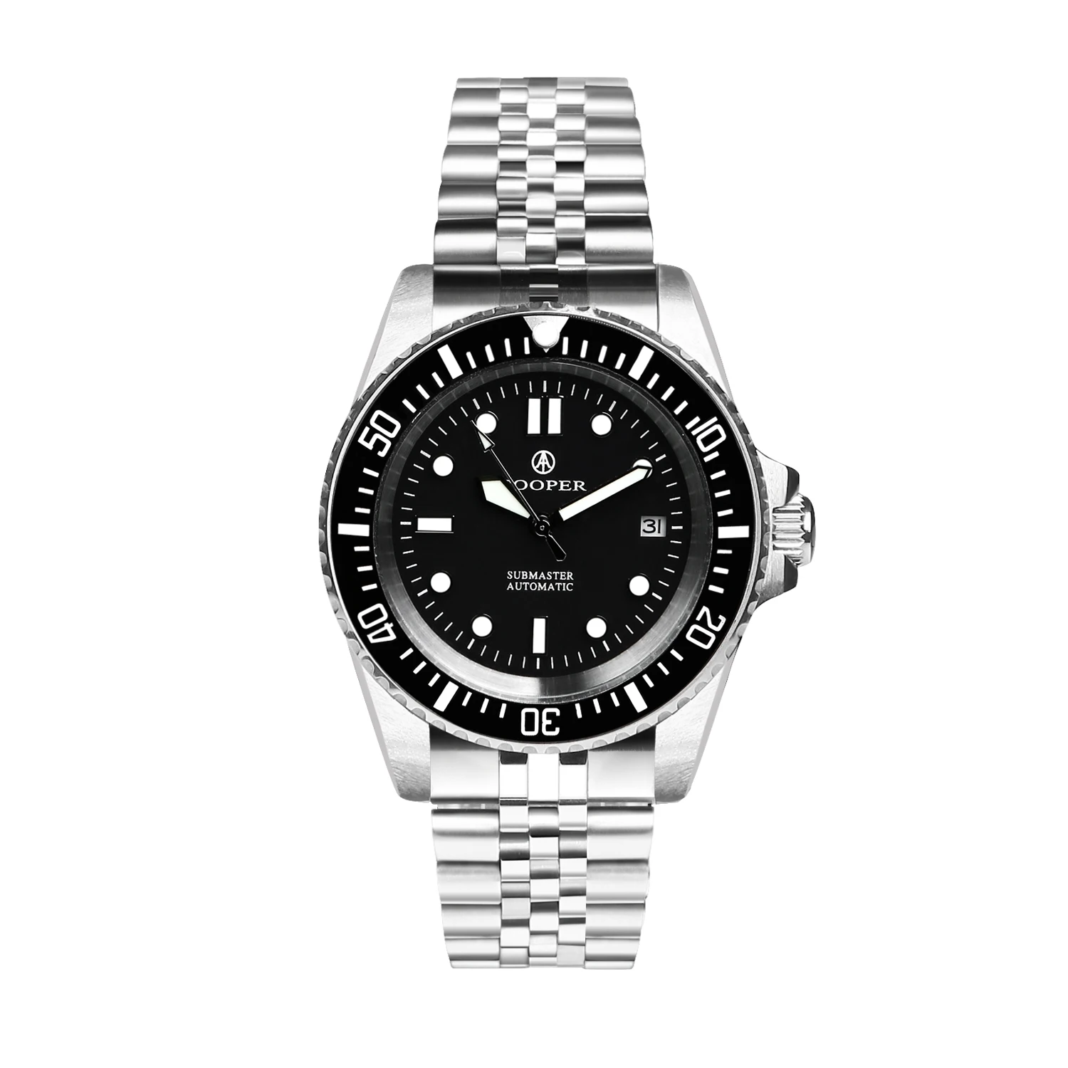 43mm Miyota 8215 Factory Direct Cooper Submaster MWC Men\'s Mechanical Vintage Retro Water Ghost Luxury Watch Luminous  Diving
