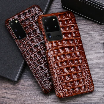 

Genuine Leather Phone Case For Samsung Galaxy S20 Ultra S8 S9 s10e S10 Plus For Note 10 plus Case For A30 A50 A51 A70 A71 Case