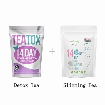 

GPGP Green People 14 Days Fat Burning Slimming & Detox Tea Bags for Weight Losing Healthy Skinny Teabags Men and Women Product