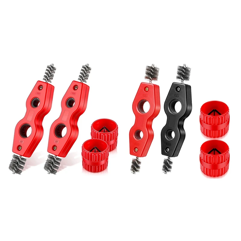 4PcsCopperPipeCleanerAndReamerSetInnerOuterReamerPipeAnd