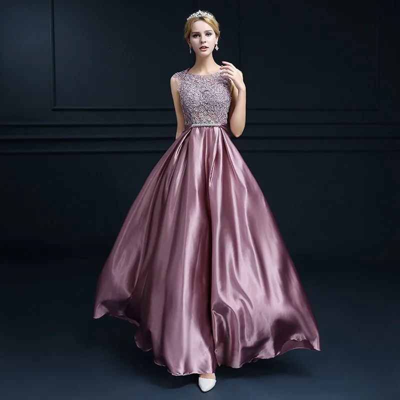 

2018 Evening Dress Prom Dresses Woman Party Night Gowns Summer Long Drops Dress Boho De Fiesta Maxi Elegant Tank Satin