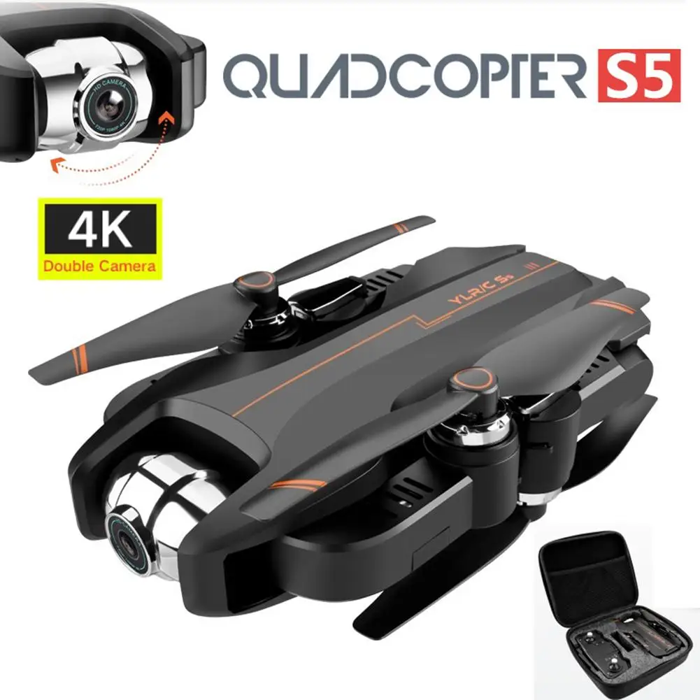 

S5 Drone RC Helicopters Foldable Arm RC 4k Quadcopter WIFI SFHD GPS Wide Angle Dual Camera Helicopter Drones Toys Drone Camera