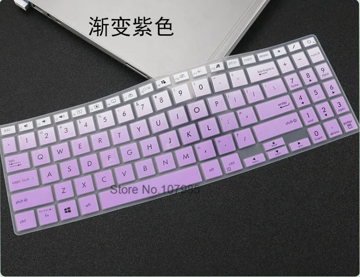 Gradualpurple 15,6 дюймов ноутбук клавиатура протектор кожи чехол для ASUS S531F S532 S532F S532FL S531FL S531 F FL X571 VX60GT 1" ноутбук - Цвет: Gradualpurple