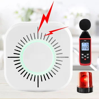 

Wireless 433 Smoke Detector Sensor Alarm Detector Home Security Alarm System Security Protected Home Security Monitoring System
