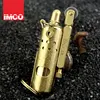 Genuine IMCO Brass Copper Trenches Metal Refueling Lighter Personal Retro Windproof Old Gasoline Lighter 1