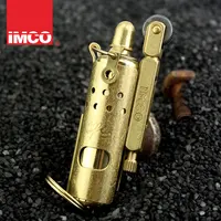 Genuine IMCO Brass Copper Trenches Metal Refueling Lighter Personal Retro Windproof Old Gasoline Lighter 1