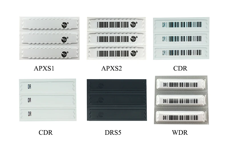 retail security anti-theft 58khz eas soft tag strips sticker am dr label
