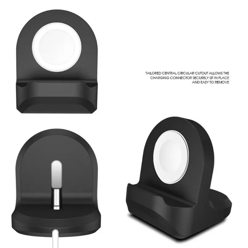 smartphone stand Silicone Charge Stand Holder Station Dock for apple watch Series 7 6 5 4 3 SE 42mm 38mm 45mm 41mm 40mm 44mmIwatch Charger Cable folding desktop phone stand
