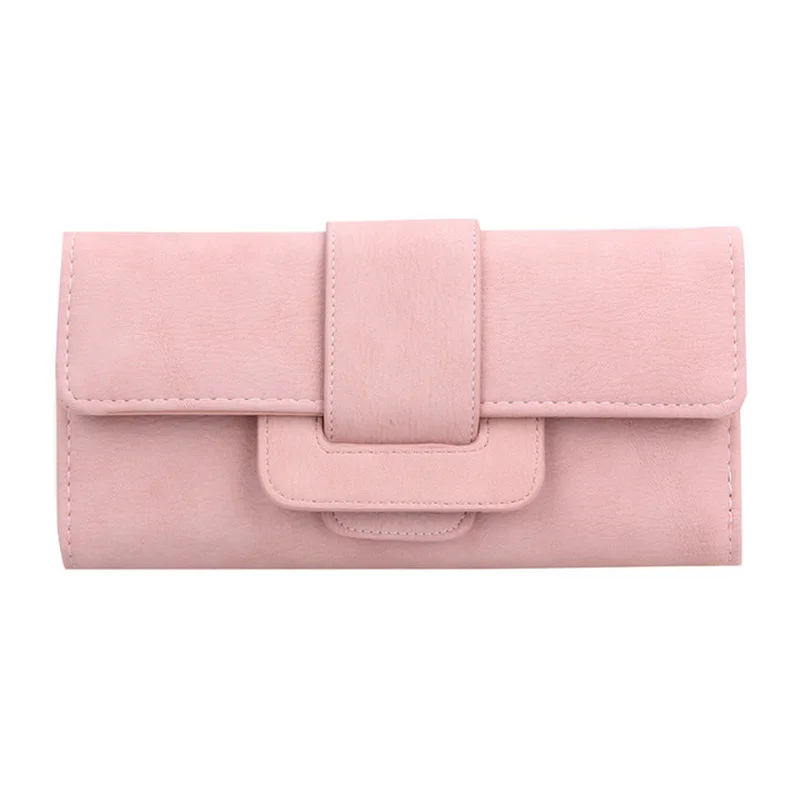 

Wallet women Wallet Matte Leather Fashion Long Wallets Retro LadyHolder Female Card Holder Money Bags card purse Hasp Solid
