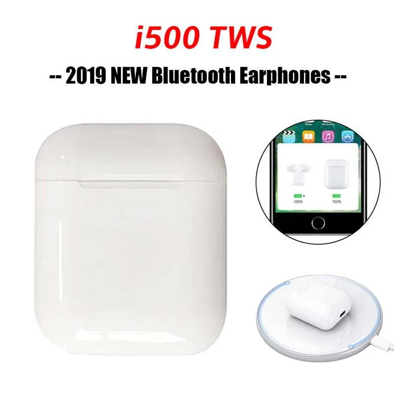 

i500 TWS Pop Up Bluetooth Earphone Air 2 Support Wireless Charging Earphones PK 1:1 Replica Earbud Free Shipping