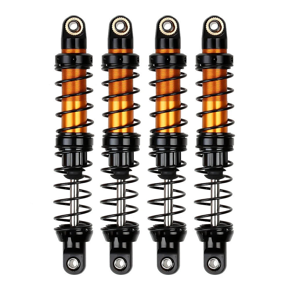 Amortisseur de choc en métal avec huile, amortisseur réglable pour chenille de roche axiale 1/10 RC SCX10 90046 AXI03007 Traxxas TRX4, 2 pièces 4 pièces