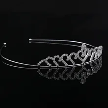 Детские резинки для волос, корона в форме сердца, Корона невесты, Женские аксессуары, аксессуары для волос невесты, головной убор