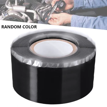 

Mayitr 1pc 2.5cm x 3m Car Auto Silicone Repair Tape Self Fusing High Temperature Resistance For Cable Pipe Leak Accessories Tool